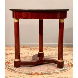 Empire Style Mahogany Tripod Pedestal Table XIXth Century.