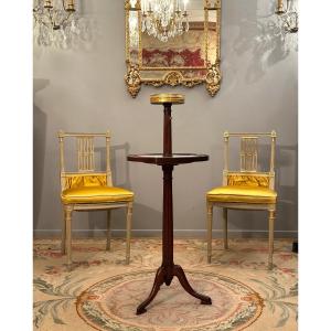 Louis XVI Style Mahogany Torchiere Pedestal Table, Circa 1800