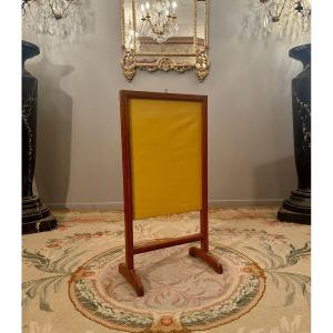 Canabas Joseph Gengenbach, Louis XVI Period Mahogany Fire Screen Circa 1770