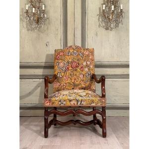 Louis XIV XVIIth Period Walnut Armchair