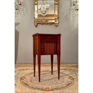 Small Living Room Table With Curtain, Louis XVI Period Circa 1780