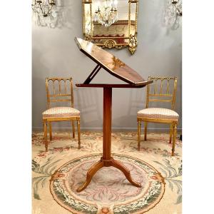 Extremely Rare Pedestal Table Forming Lectern, Louis XVI Period Circa 1780