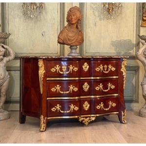 Etienne DOIRAT, Commode En Marqueterie d'Epoque Régence Vers 1720
