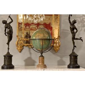 Thury & Belnet, Globe Terrestre en Relief Epoque Second Empire, Vers 1860