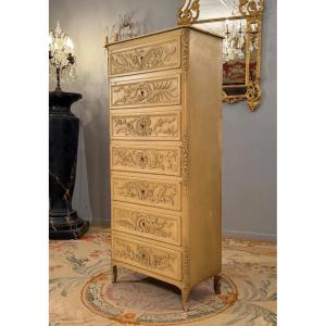 CRIARD Antoine-Mathieu, Semainier Estampillé d'Epoque Transition Louis XV louis XVI Vers 1760