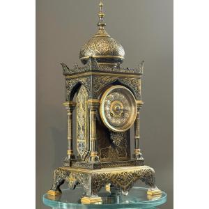 Emile Colin, Orientalist Bronze Clock, 19th Century, Circa 1870