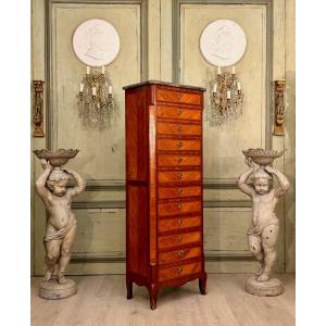 Jacques Dubois, Chiffonnier Estampillé d'Epoque Transition Louis XV Louis XVI, Vers 1760