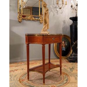 Console en Acajou Blond d'Epoque Louis XVI, Vers 1780.