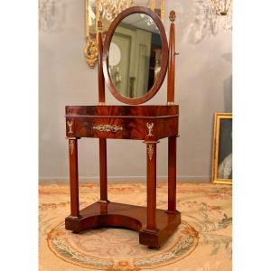 Petite Coiffeuse de Jeune Fille Epoque Empire XIXème Siècle 