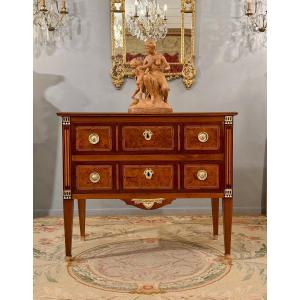 Commode en Marqueterie d'Epoque Louis XVI, Vers 1780