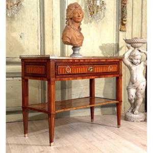 Marquetry Console Table, Louis XVI Period, Circa 1780