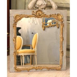 Miroir de Boiserie en Bois Laqué d'Epoque Régence, Vers 1720
