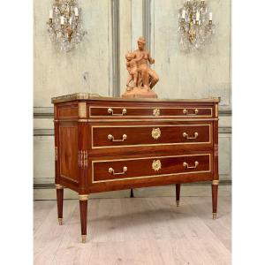 Commode d'Apparat en Acajou d'Epoque Louis XVI, Vers 1780