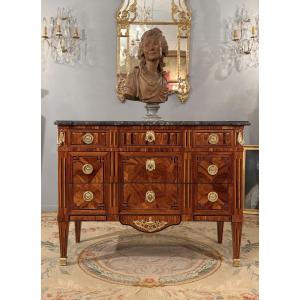 Jean Caumont, Stamped Ceremonial Chest Of Drawers From The Transition Period, Circa 1770