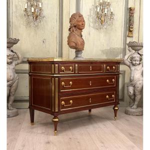 Commode d'Officier en Acajou d'Epoque Louis XVI, Vers 1780