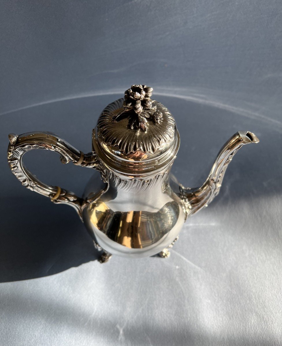 Coffee Pot In Sterling Silver E. Puiforcat-photo-1