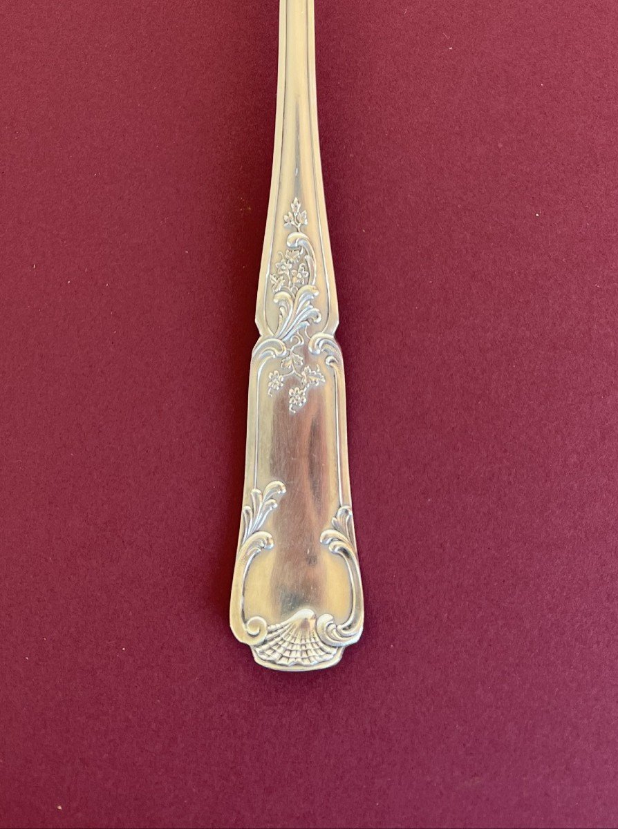 Cutlery Set In Silver Metal Never Used, Beginning Of The 20th Century In Its Beautiful Model .-photo-3