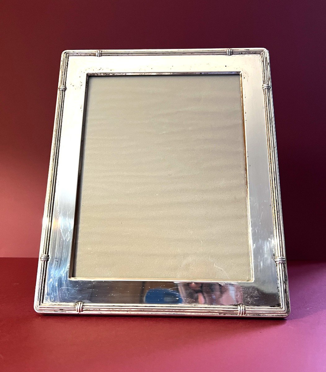 Silver Metal Photo Frame From Christofle Large Model
