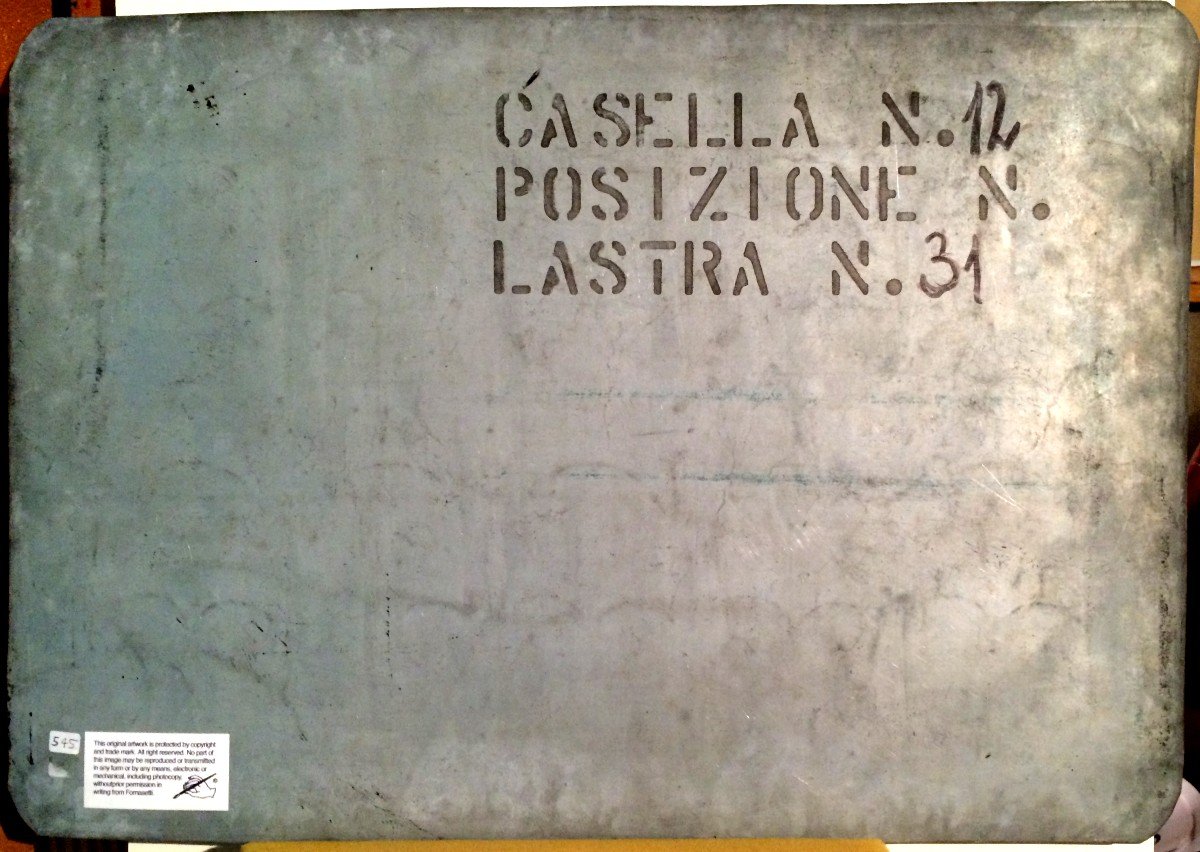  "plaque de zinc lithographique de Piero Fornasetti" : Série de pièces à l'antique-photo-4