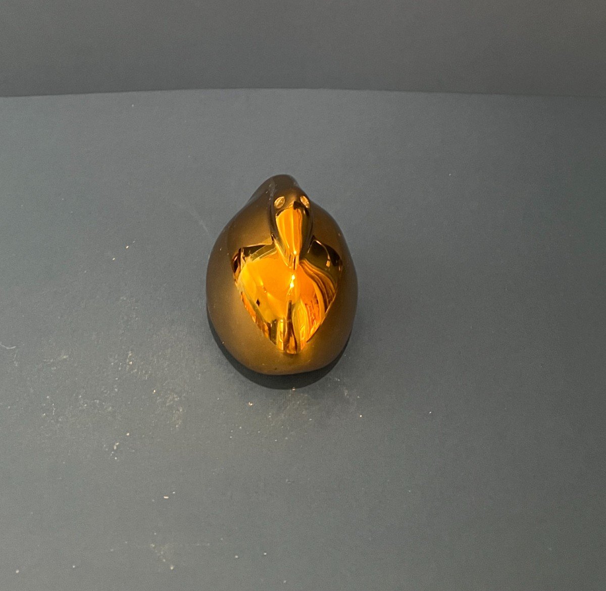 Poids de Suse en Bronze en forme de Canard réalisation Monique Gerber Pour Le Louvre. -photo-1