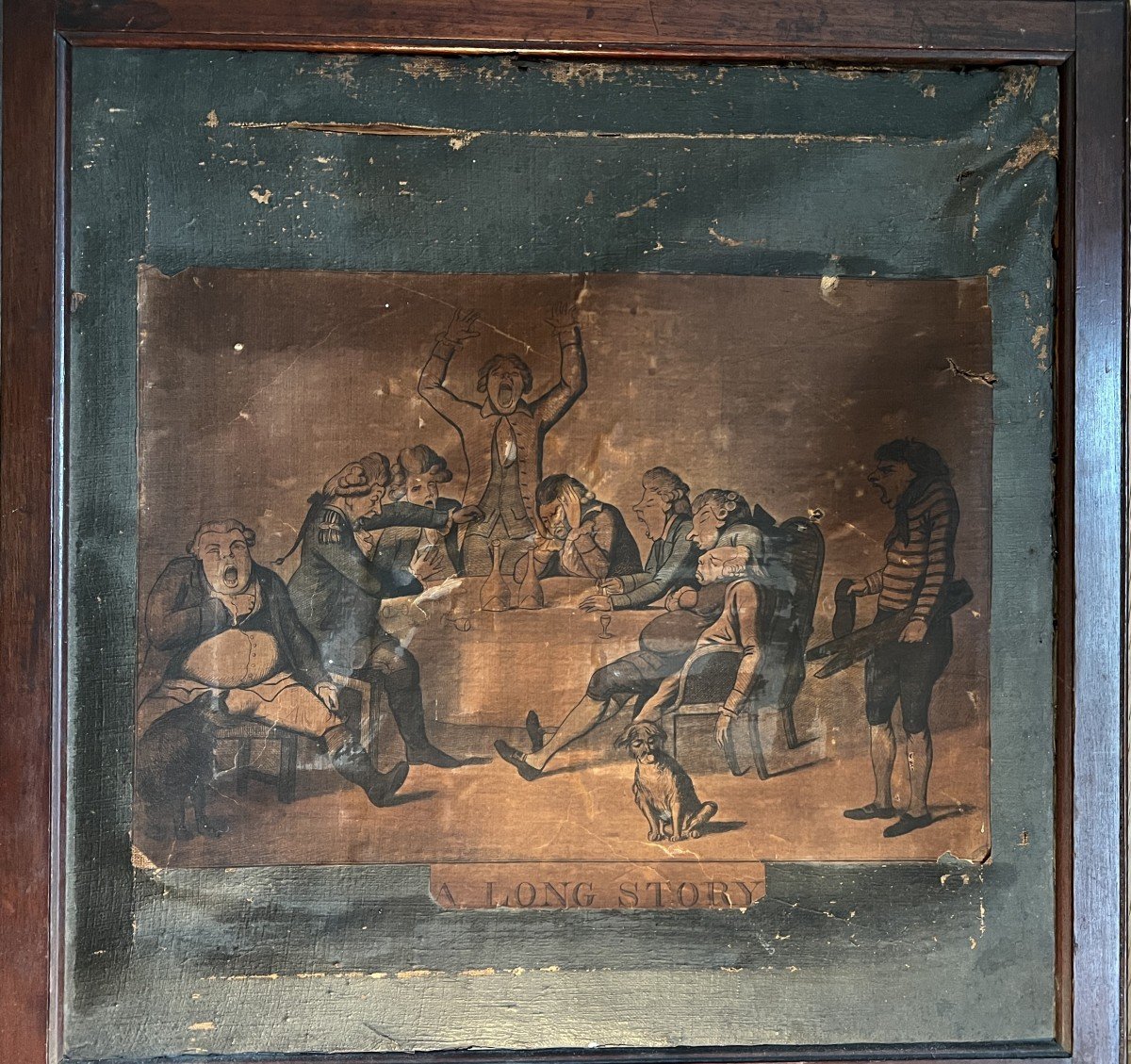 2-panel Fireplace Screen - Ireland 18th Century Mahogany And Mounted Engravings.-photo-2