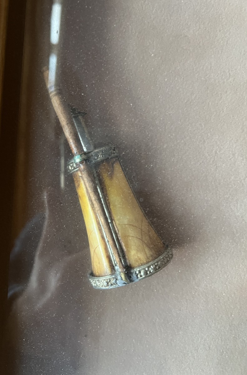 Set Of Quran Holder Necklace And 2 Kohl Vials (or Powder Bulbs) Early 20th Century.-photo-1