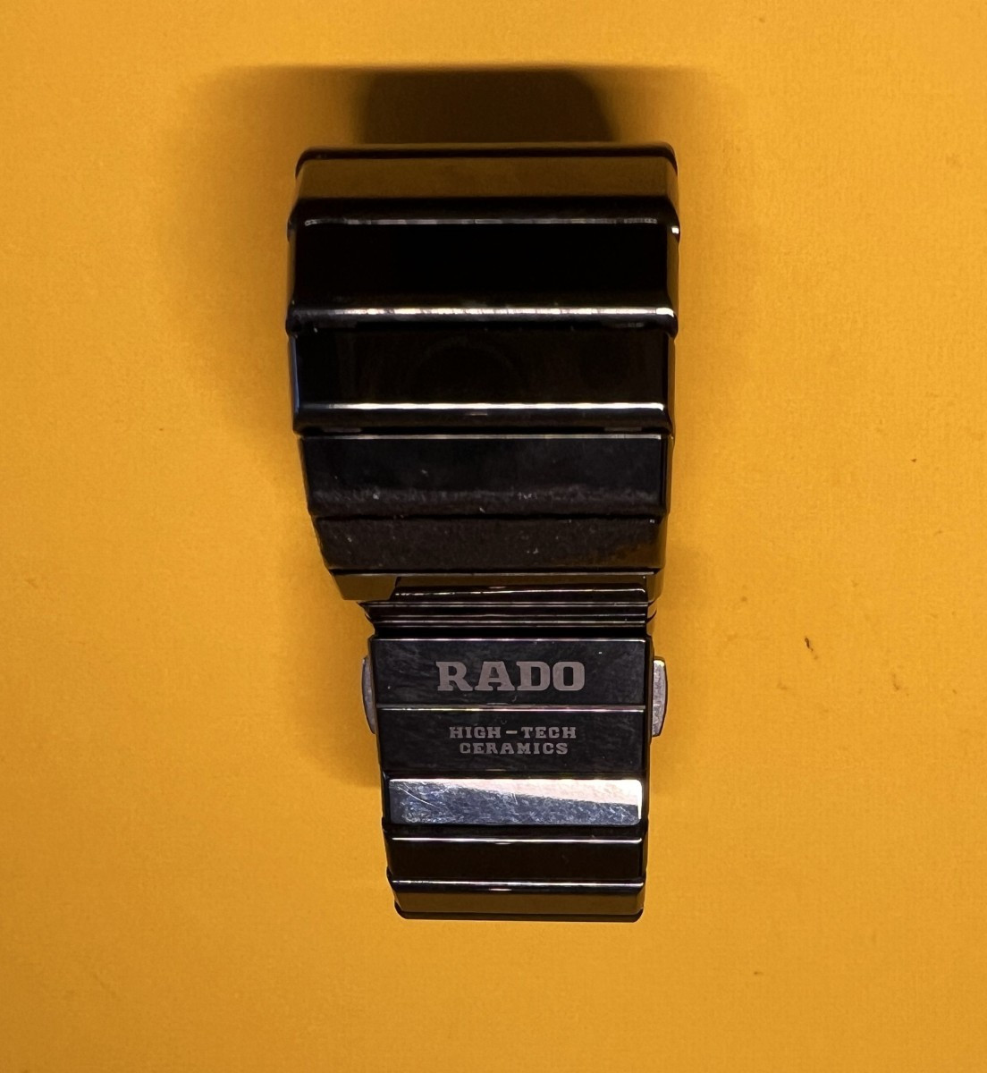 Rado Diastar High Tech Quartz Ceramic Watch, Jubilee Model, Black Steel Case And 4 Diamonds.-photo-1