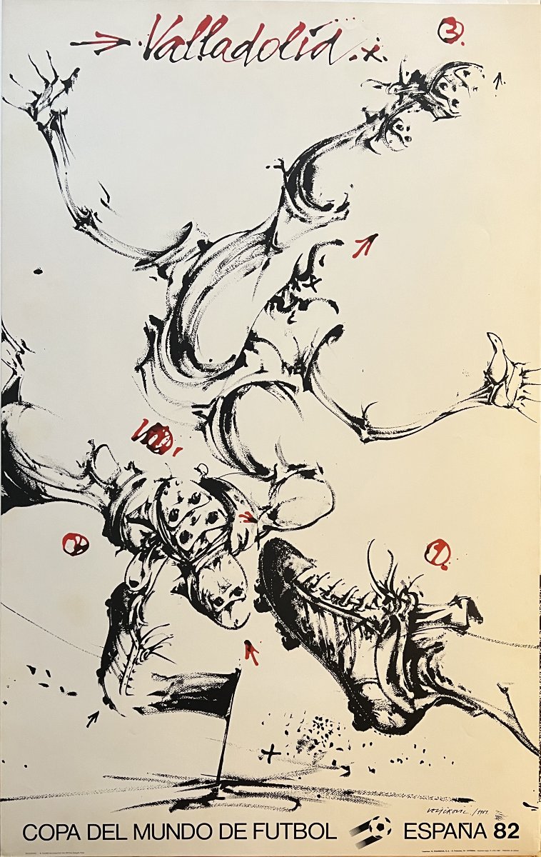 Complete Set Of 15 Original Posters Published By The Maeght Gallery For The World Cup  -photo-7