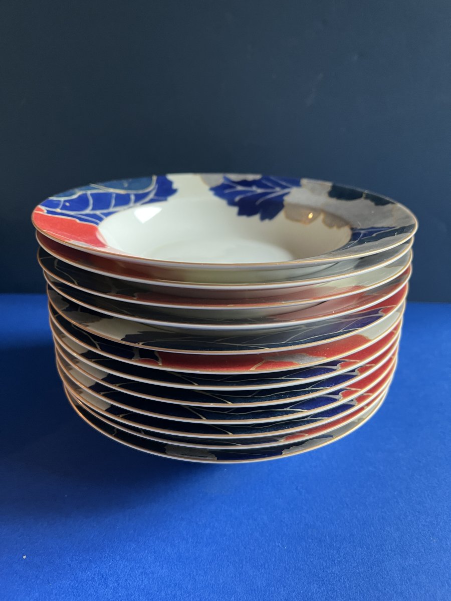 Christofle Orientalys 112-piece Porcelain Set, From The 1990s.-photo-2