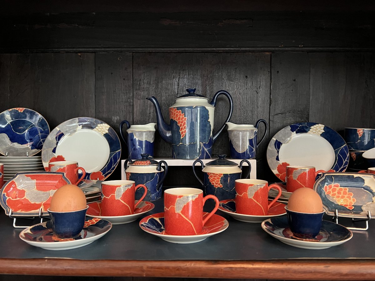 Christofle Orientalys 112-piece Porcelain Set, From The 1990s.