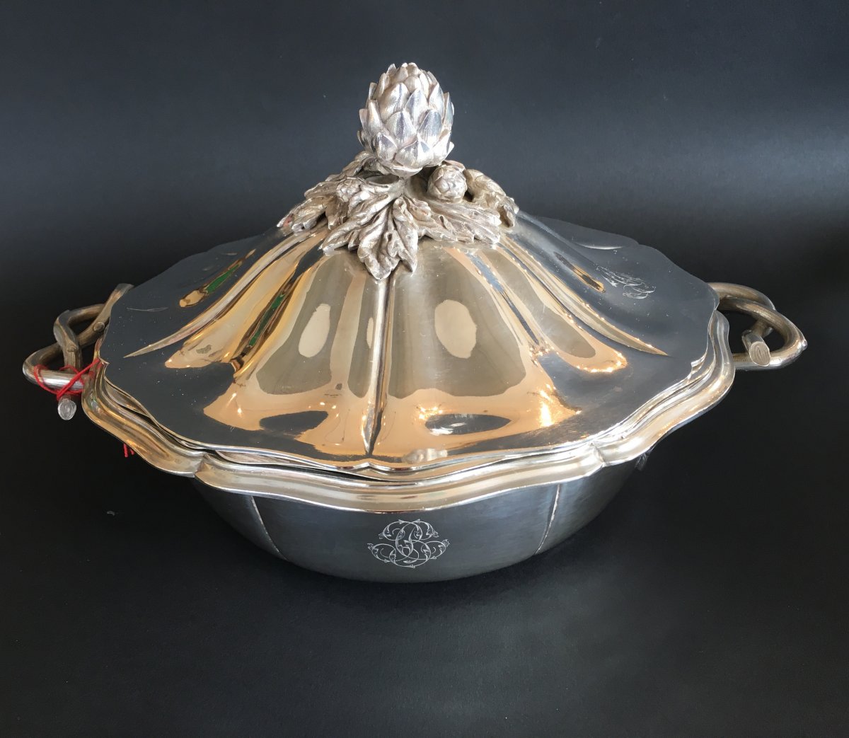  Sterling Silver Vegetable Dish By The Orfevre Bachelet (1851-1867)