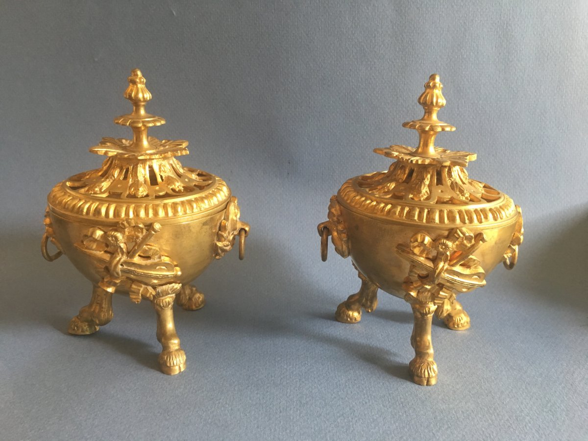 Incense Burners - Ormoulu Bronze - Napoleon III Period