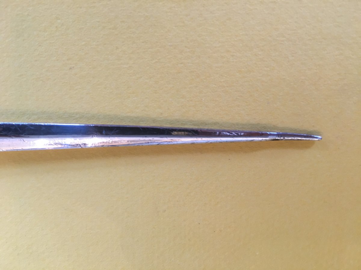 Sterling Silver Larder Needle England XVIIIth Century.-photo-3