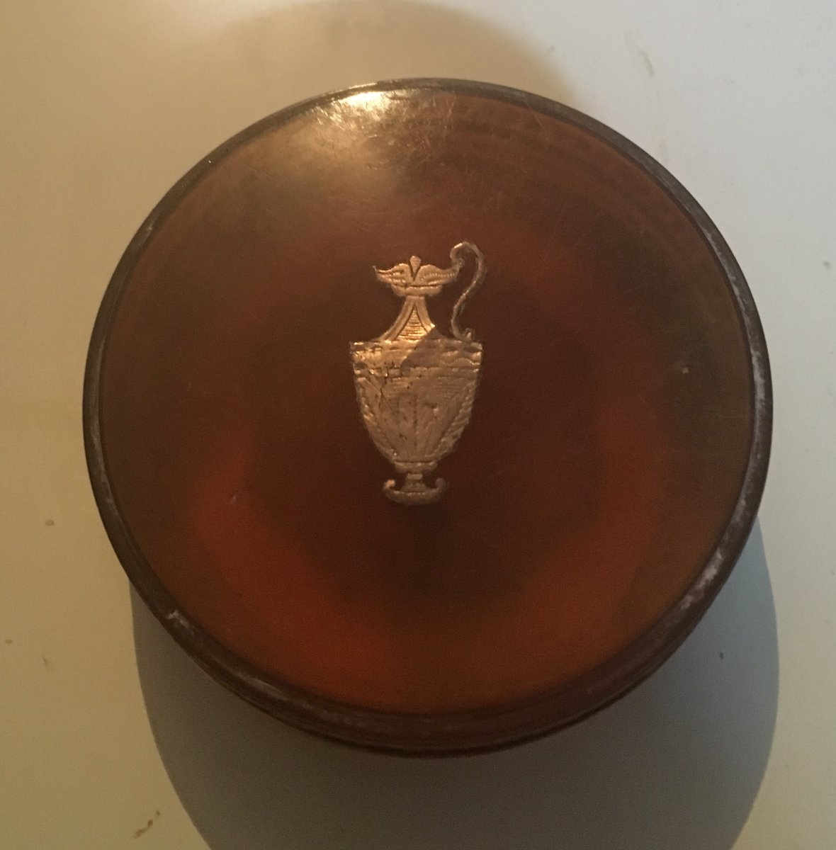 Round Box In Tortoiseshell Late Eighteenth Century-photo-2