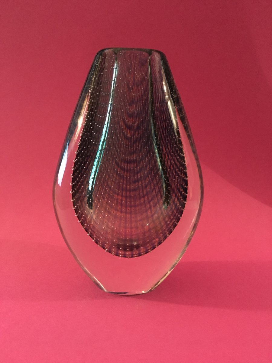 Vase Signé Sven Palmqvist (sweden) 1955 pour Orrefors-photo-2