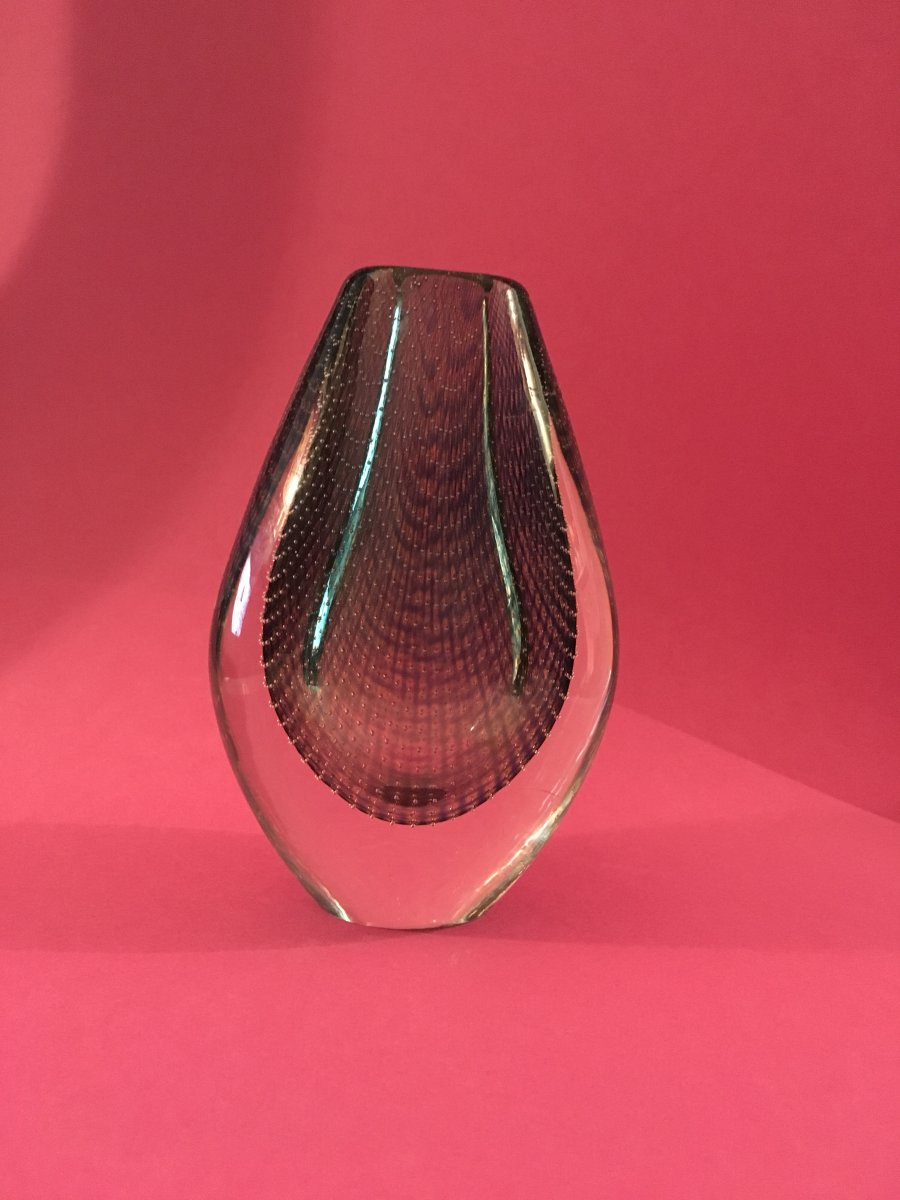 Vase Signé Sven Palmqvist (sweden) 1955 pour Orrefors