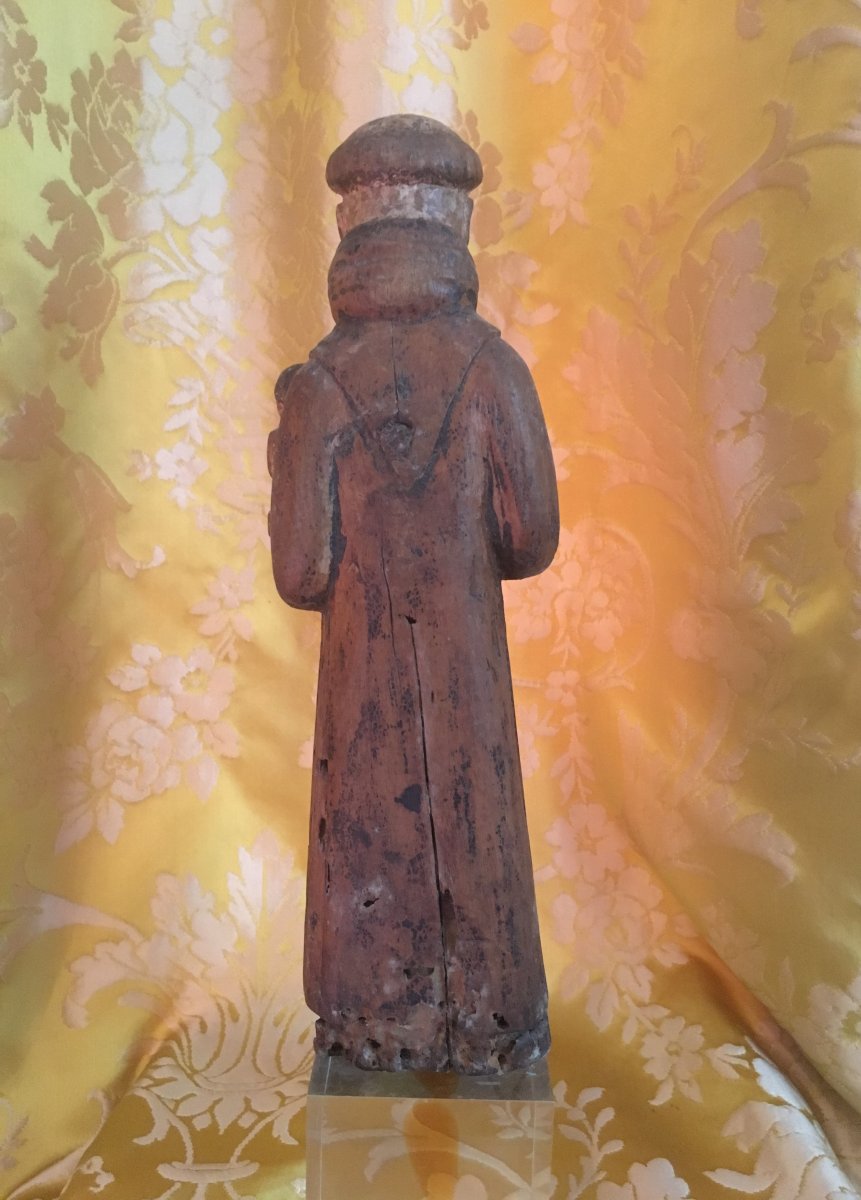 Statut  Représentant  Saint Antoine de Padoue. Epoque 16 Iéme / 17 Iéme -photo-3