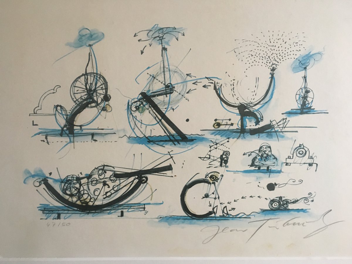 Jean Tinguely  Lithographie Numérotée Et Signée