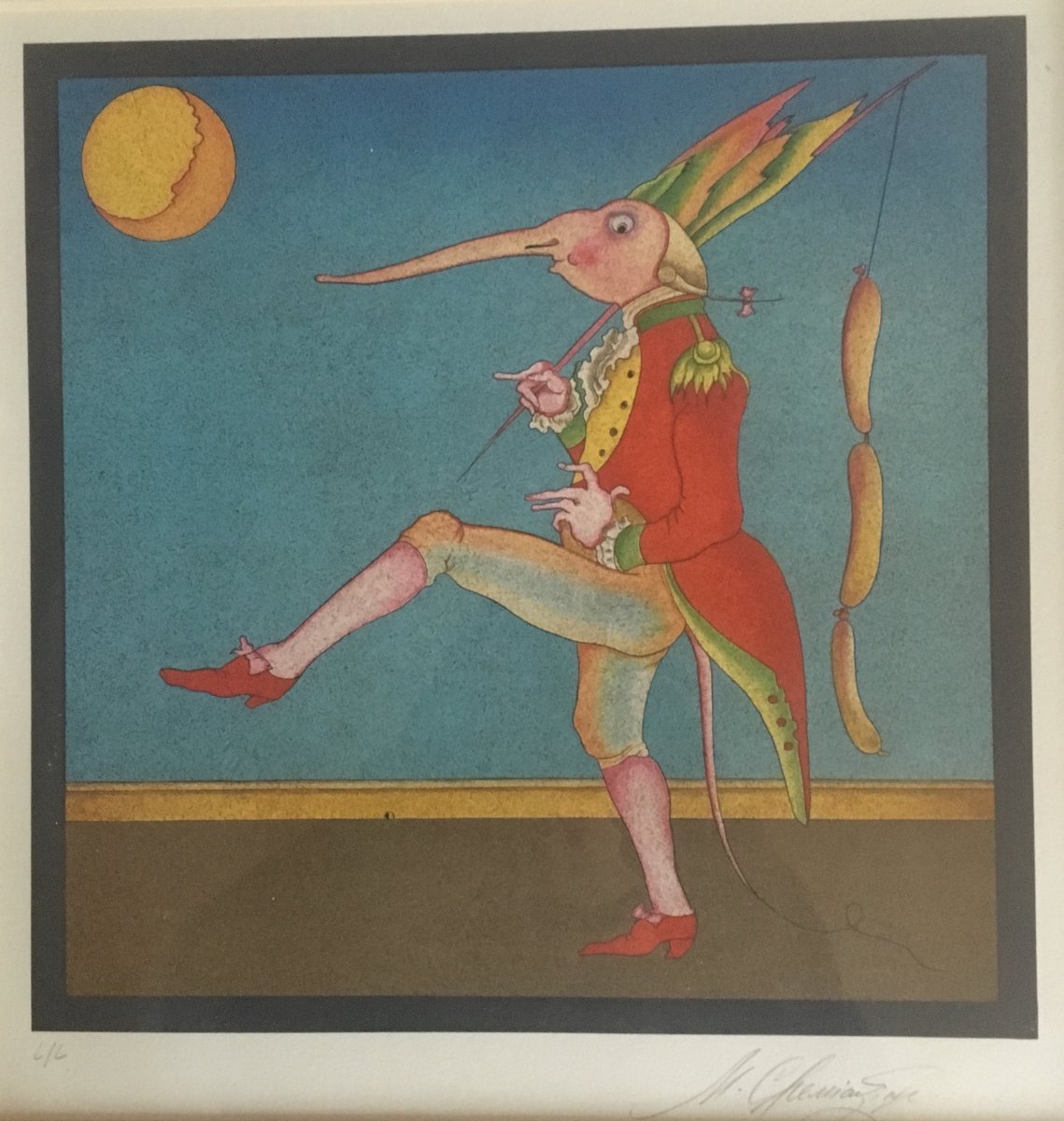 Mikhail Chemiakine 4 Lithographs From The Series "carnaval In St Petersburg"-photo-2