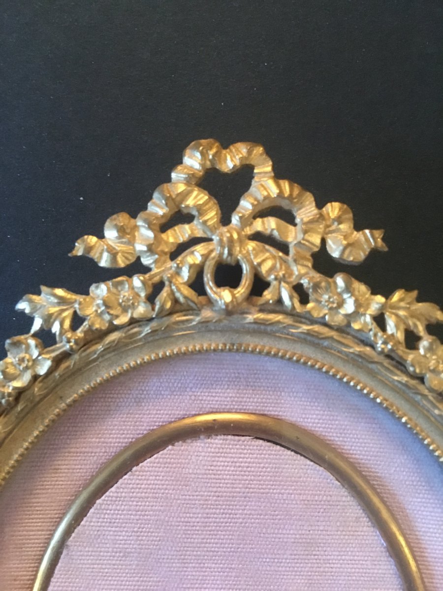 Oval Frame In Gilded Bronze - Napoleon III-photo-2