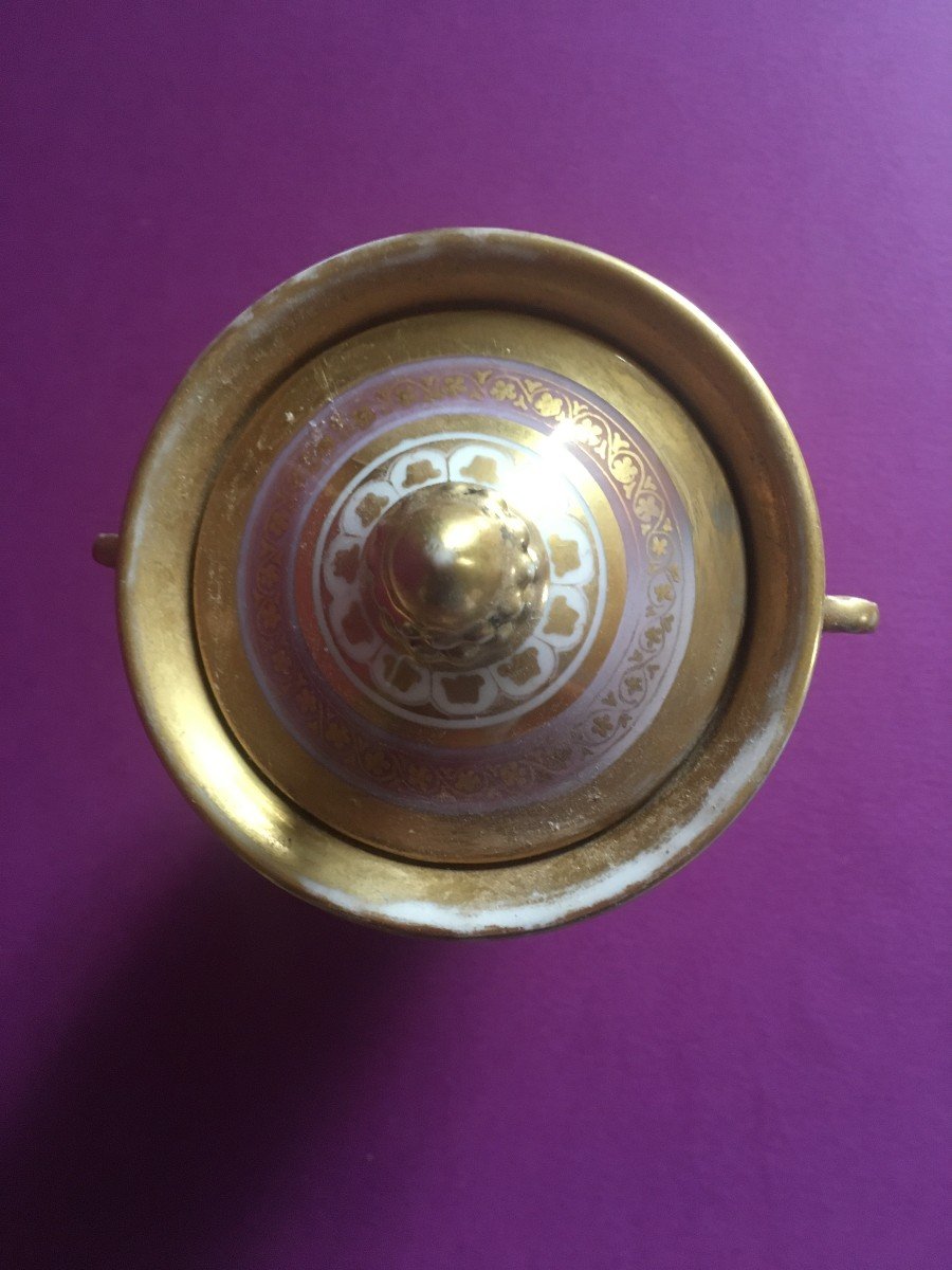 Porcelain Sugar Bowl Empire Period-photo-1