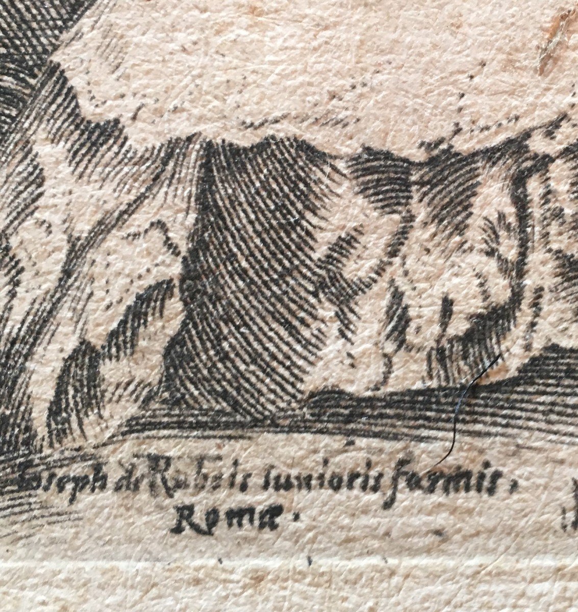 Eau-forte  "L'Enlèvement d'Hélène" d'après Raphael - graveur Marcantonio Raimondi XVI iéme . -photo-2