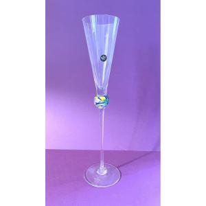 Champagne Flute Glass "jewel" Model By Rosenthal 1990/99