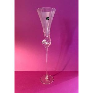 Champagne Flute Glass Model "volute" By Rosenthal 1990/99