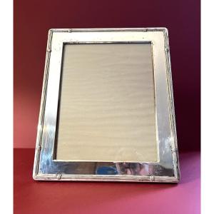 Silver Metal Photo Frame From Christofle Large Model