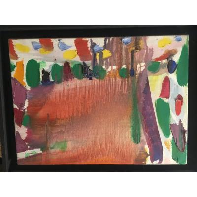 Olivier Debre   Painting  . Oil On Canvas