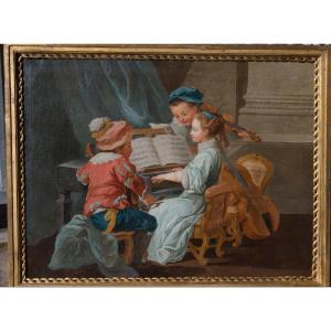 Allégorie de la musique, Atelier de Carle Van Loo, vers 1755- 1760