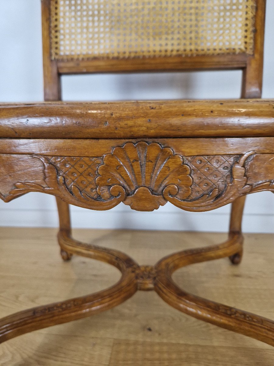 Paire De Fauteuils d'époque Régence Vers 1715-1720.-photo-8