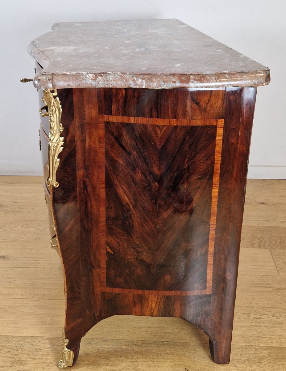 Birclet. commode Louis XV estampillée Laurent-Charles Birclet.-photo-3