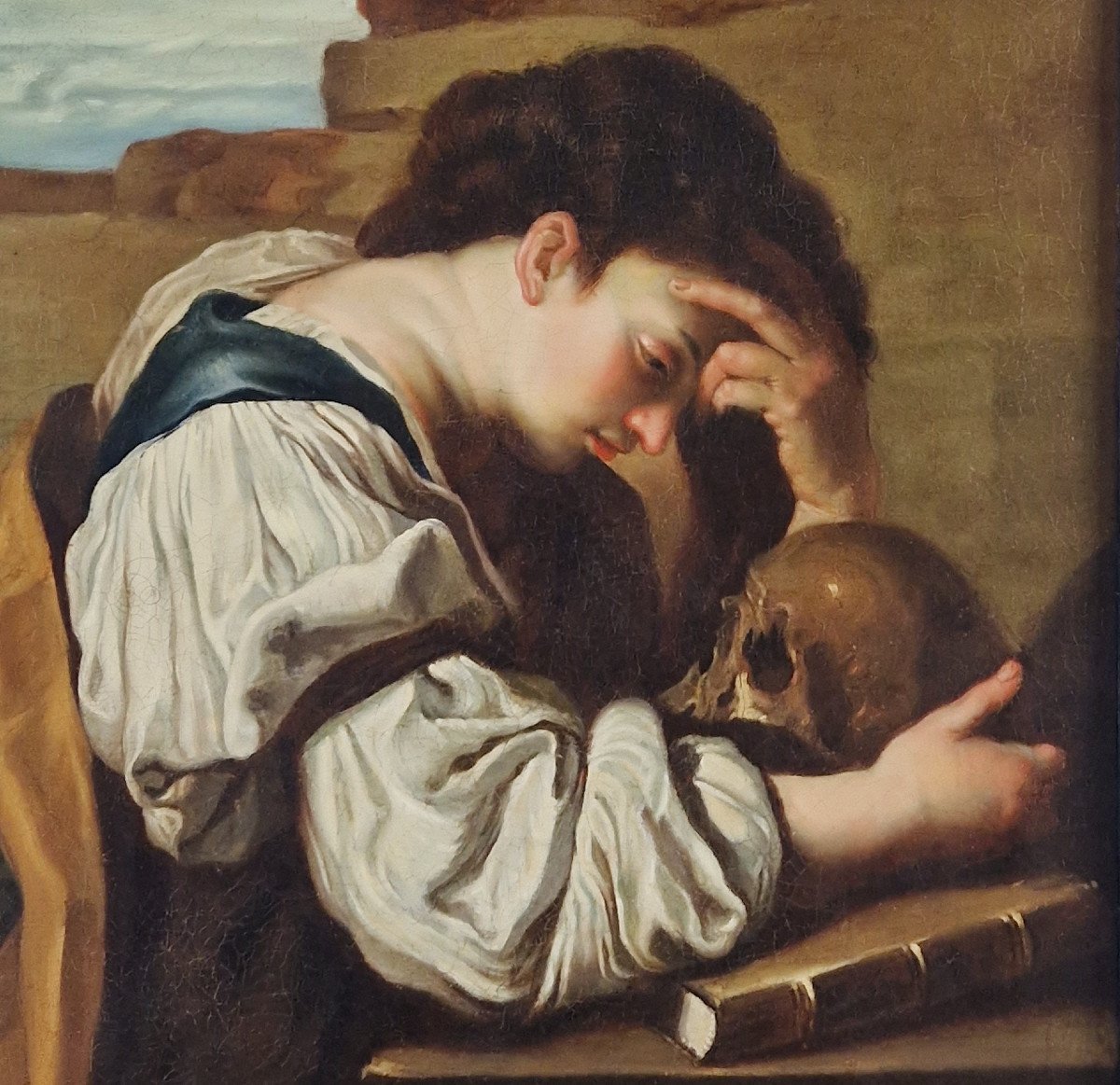 Vanity, Memento Mori Melancholy After Domenico Feti (rome, 1589 - Venice, 1623)-photo-1